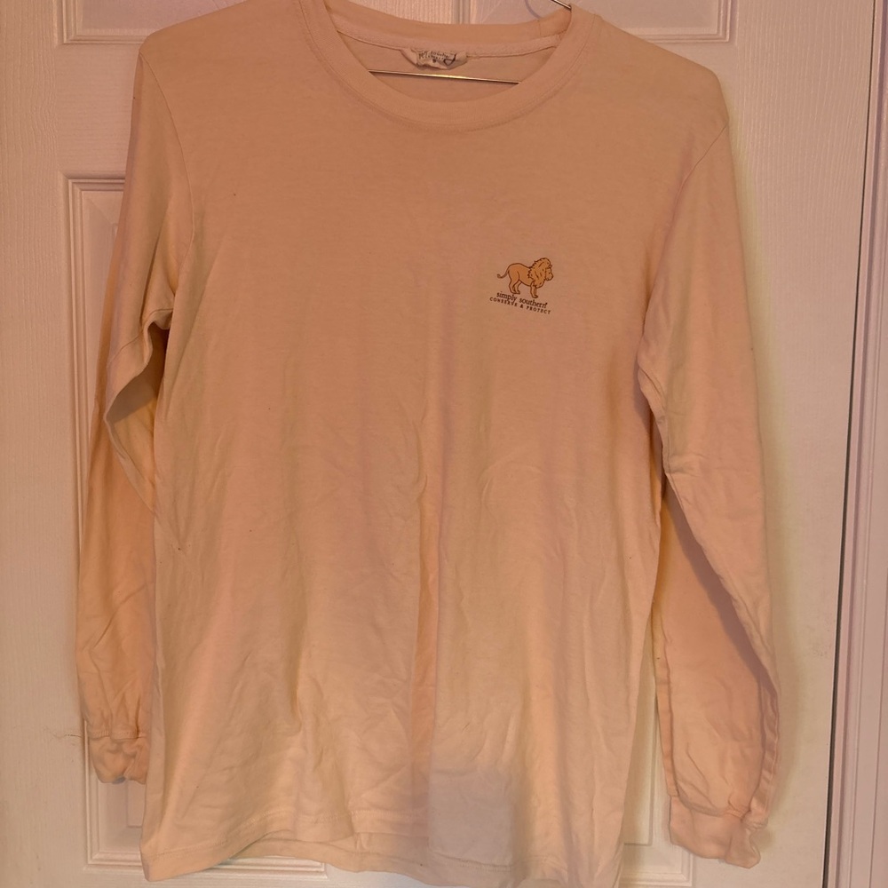 Simply Southern Cream Shirt with Lion Design